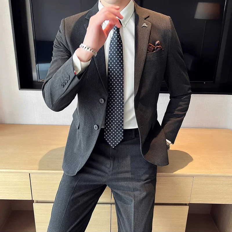 Men'S Grooming Brands - (Jacket + Pants) High End Brand