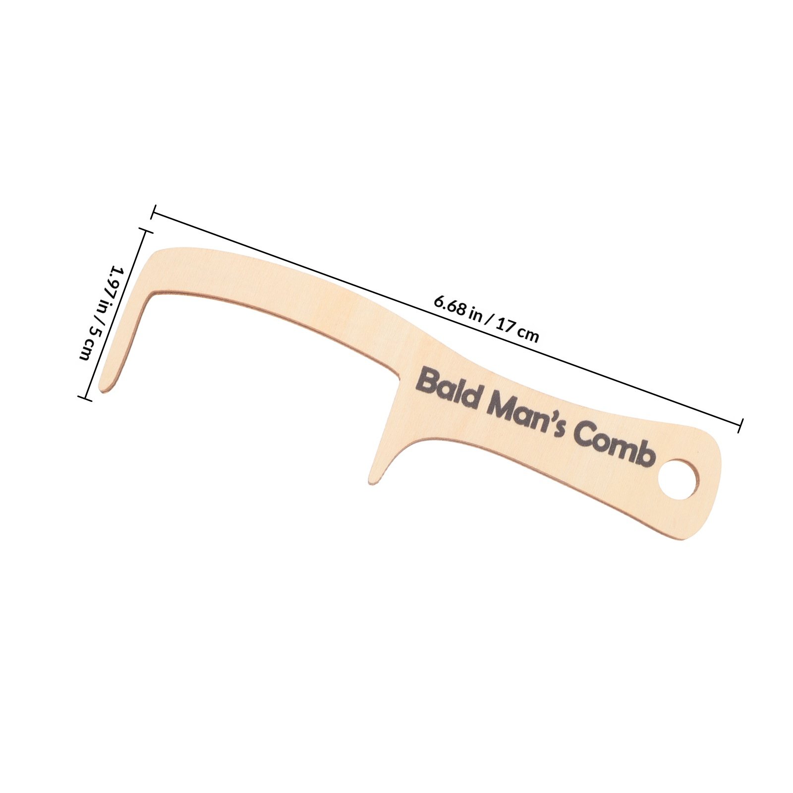 Wooden Grooming Comb for Bald  - Men'S Grooming Brush recension och pris