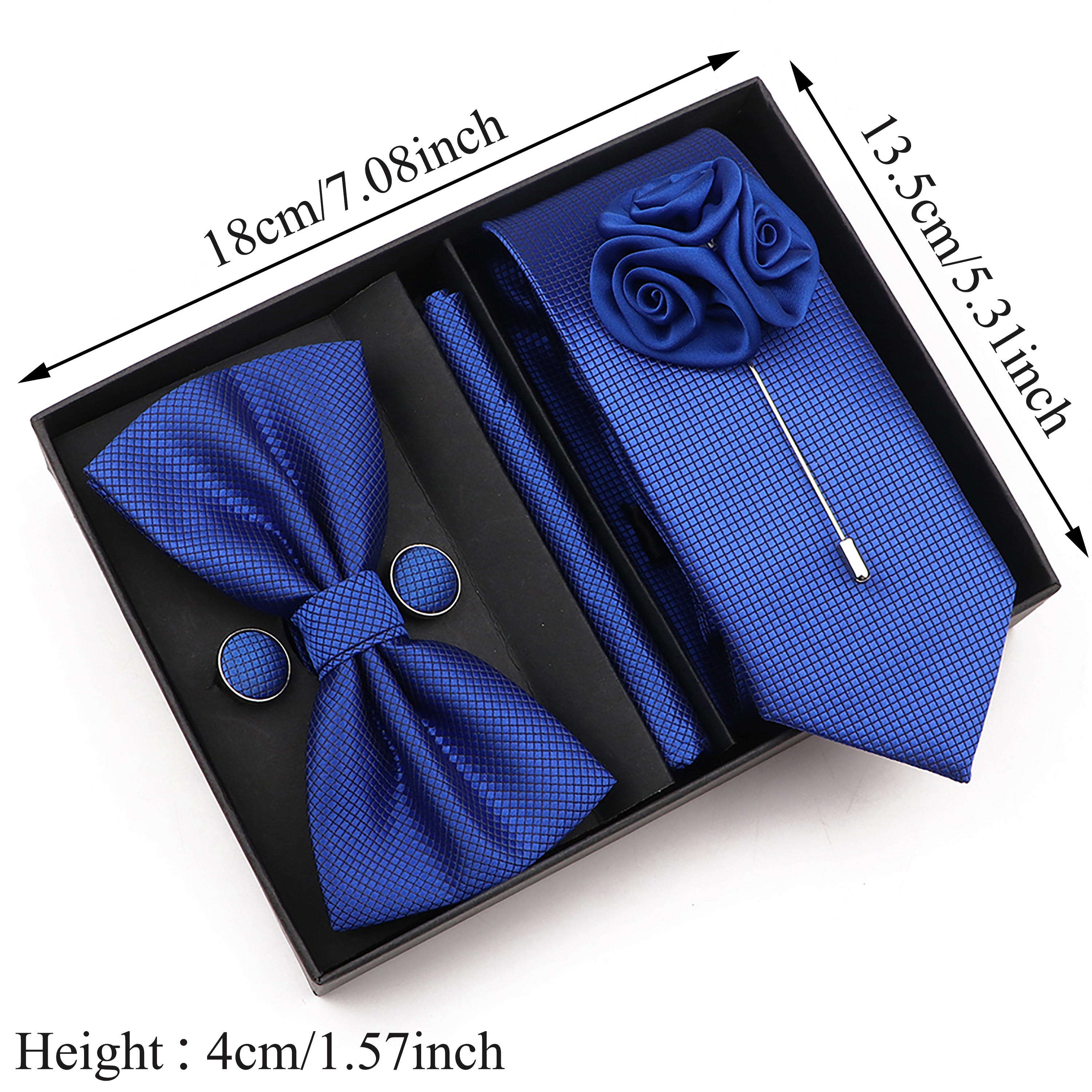 New Style Tie Set Solid Color  - Men'S Grooming Boxes recension och pris