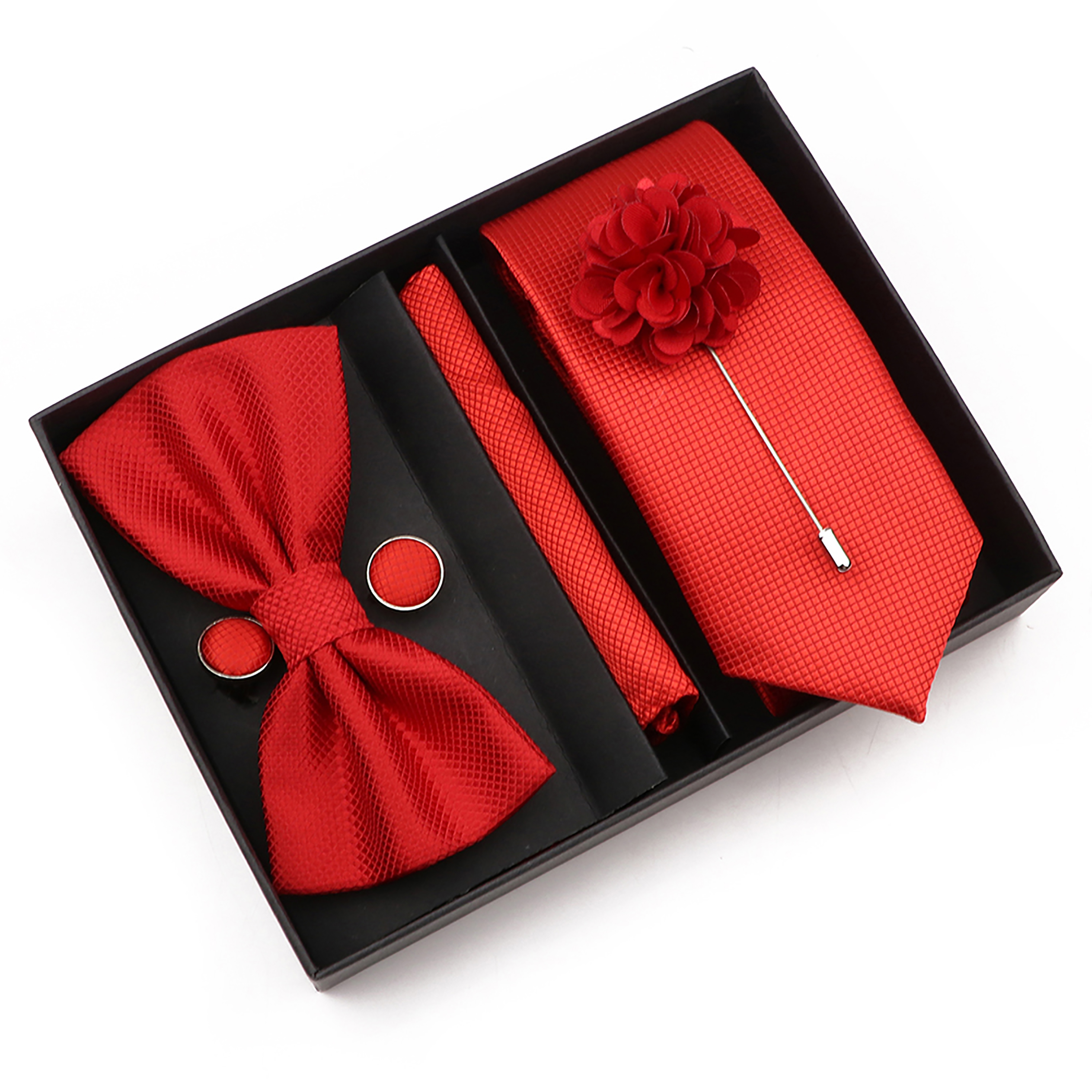 New Style Tie Set Solid Color  - Men'S Grooming Boxes recension och pris