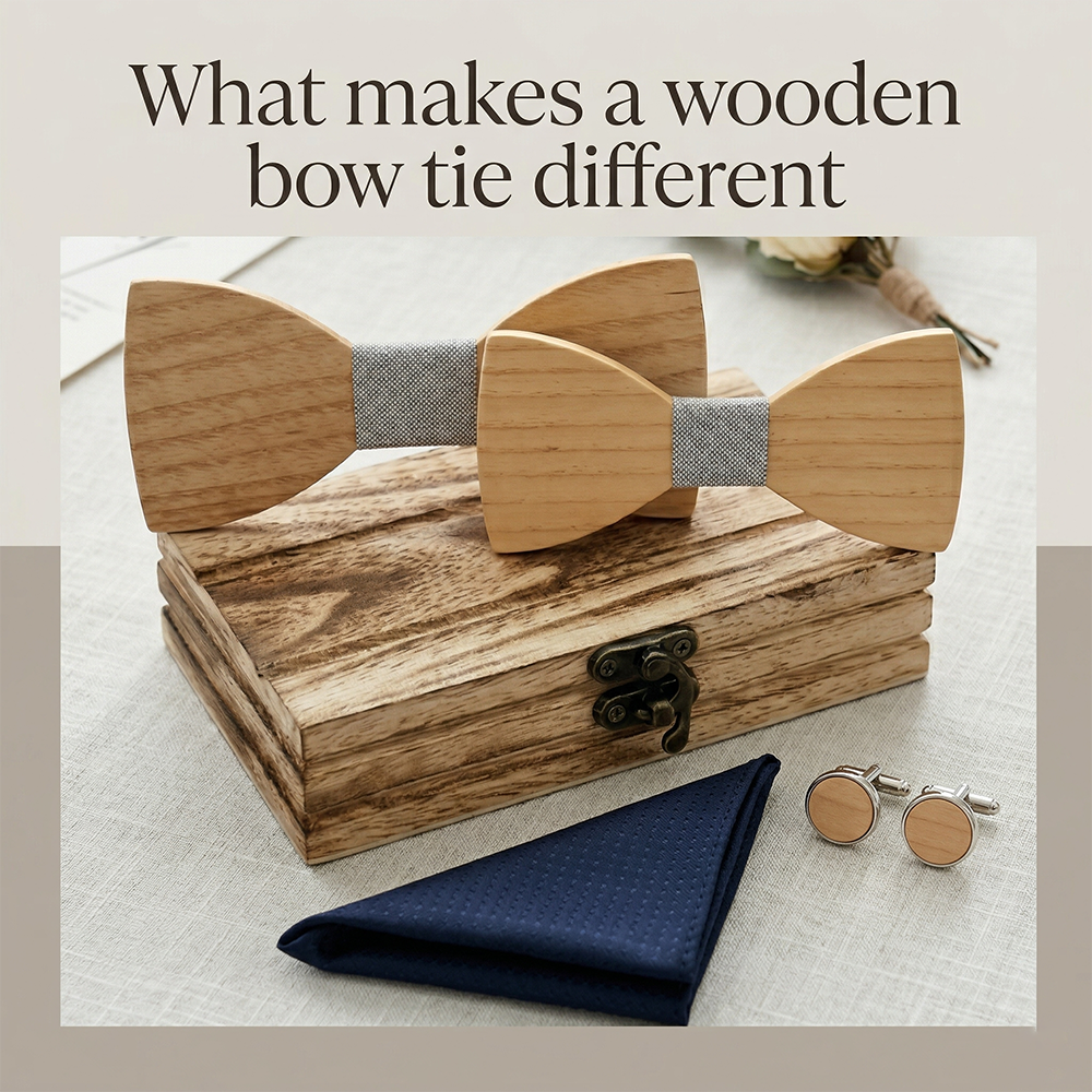Mens Wooden Bowtie Set Minimal - Men'S Grooming Boxes recension och pris