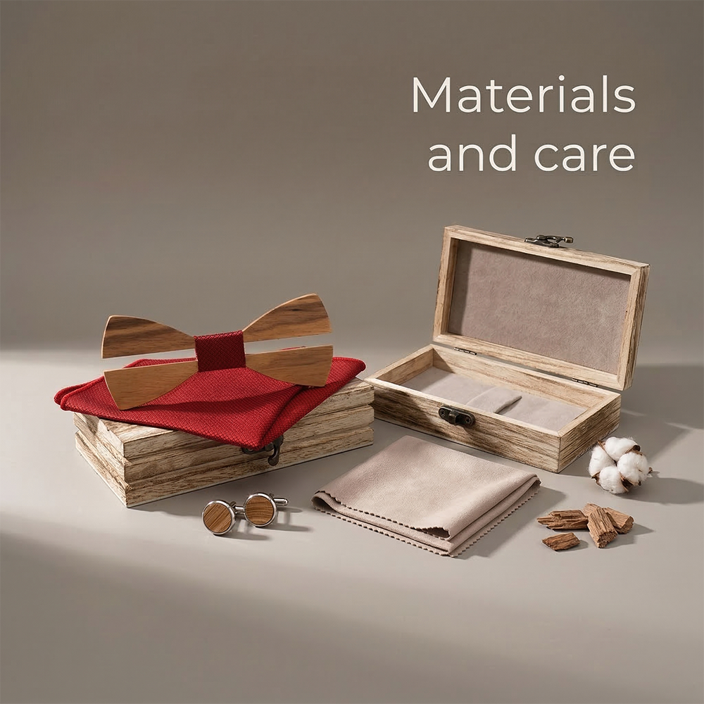 Mens Wooden Bowtie Set Minimal - Men'S Grooming Boxes recension och pris