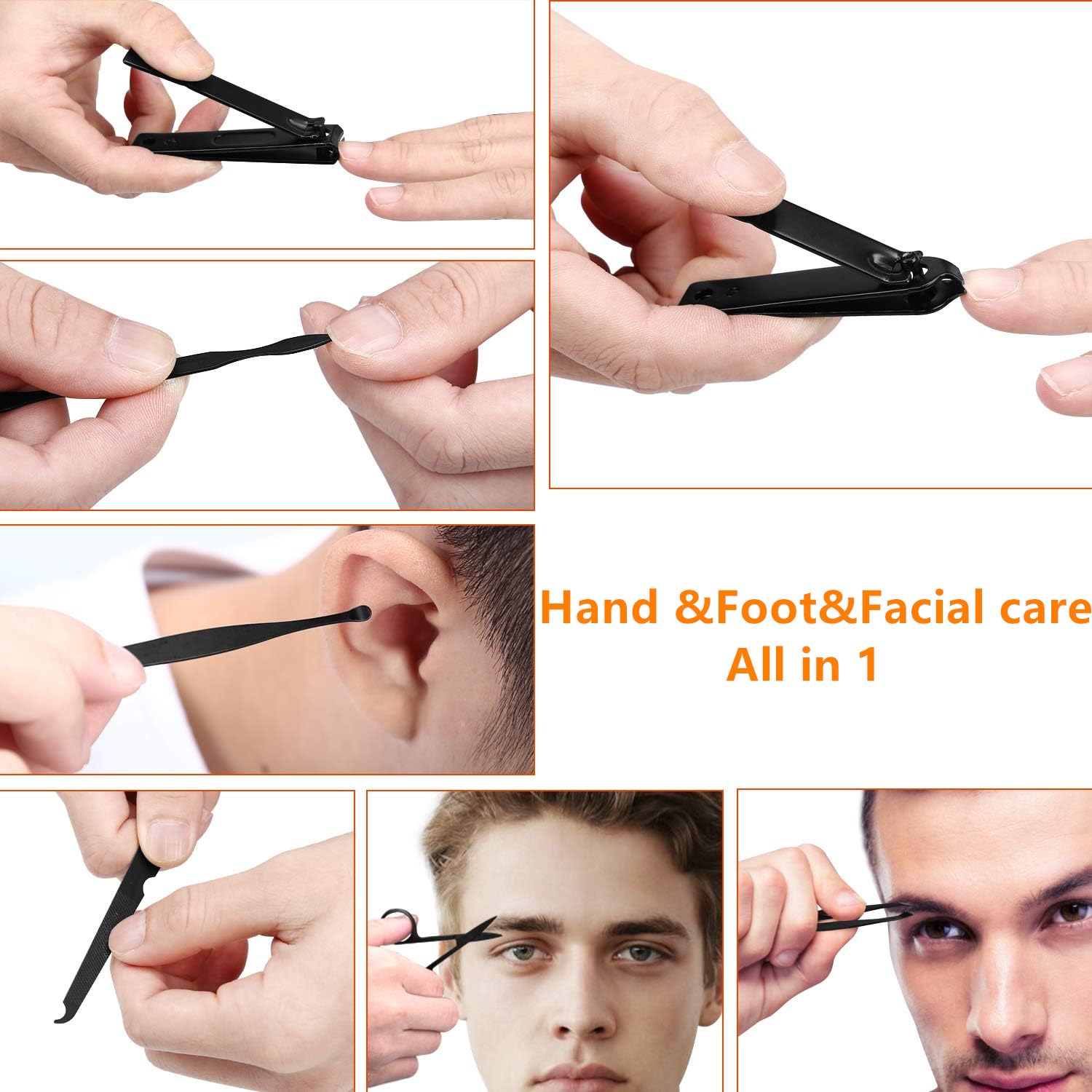 7-in-1 Nail Clipper Set for Me - Men'S Grooming Fingernails recension och pris