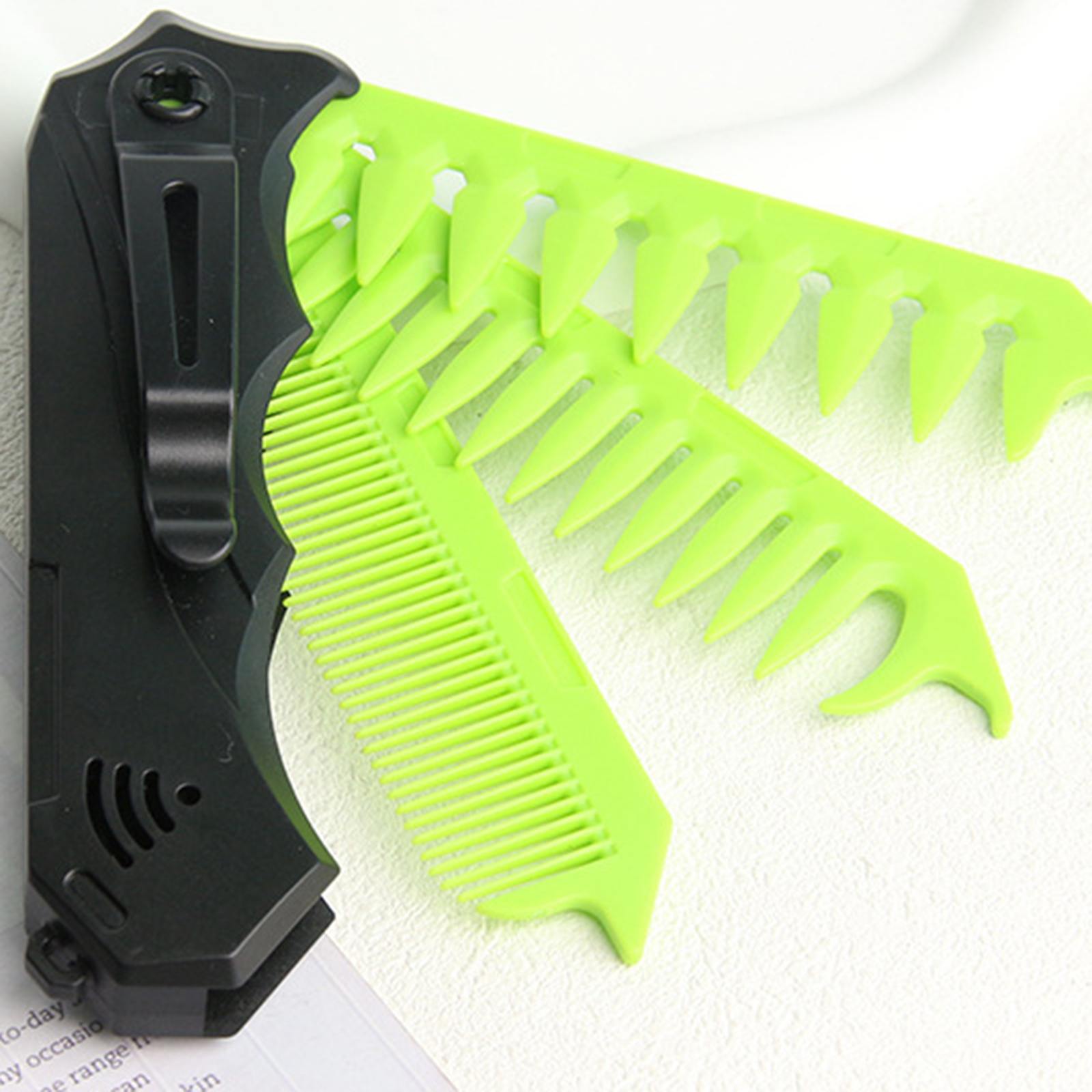 Dual Tooth Folding Comb for Me - Men'S Grooming Brush recension och pris