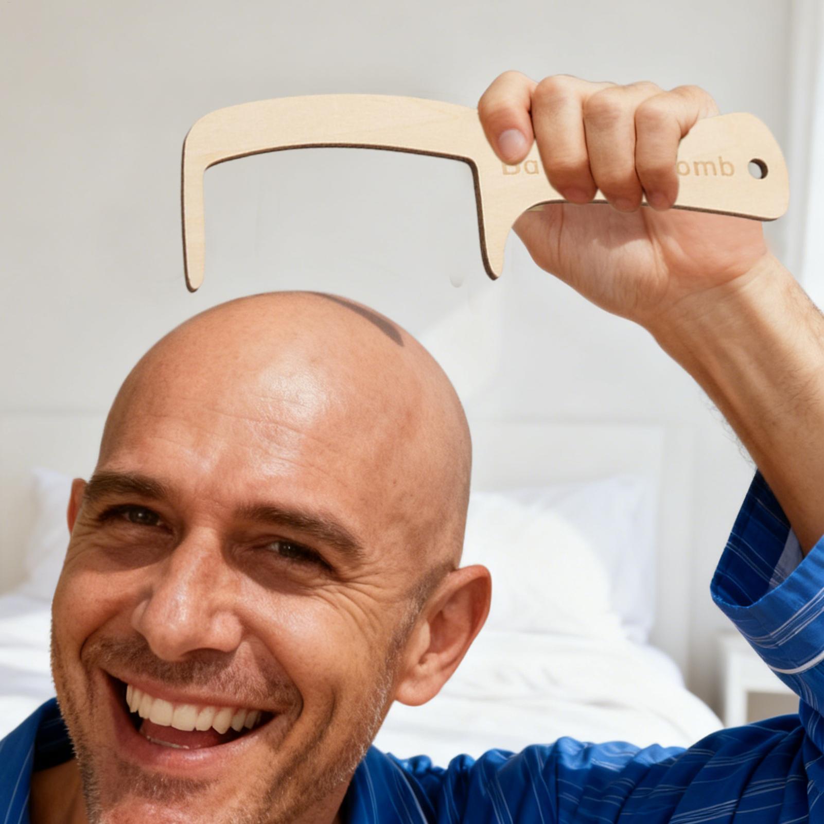 Funny Bald Man Grooming Tool N - Men'S Grooming Brush recension och pris