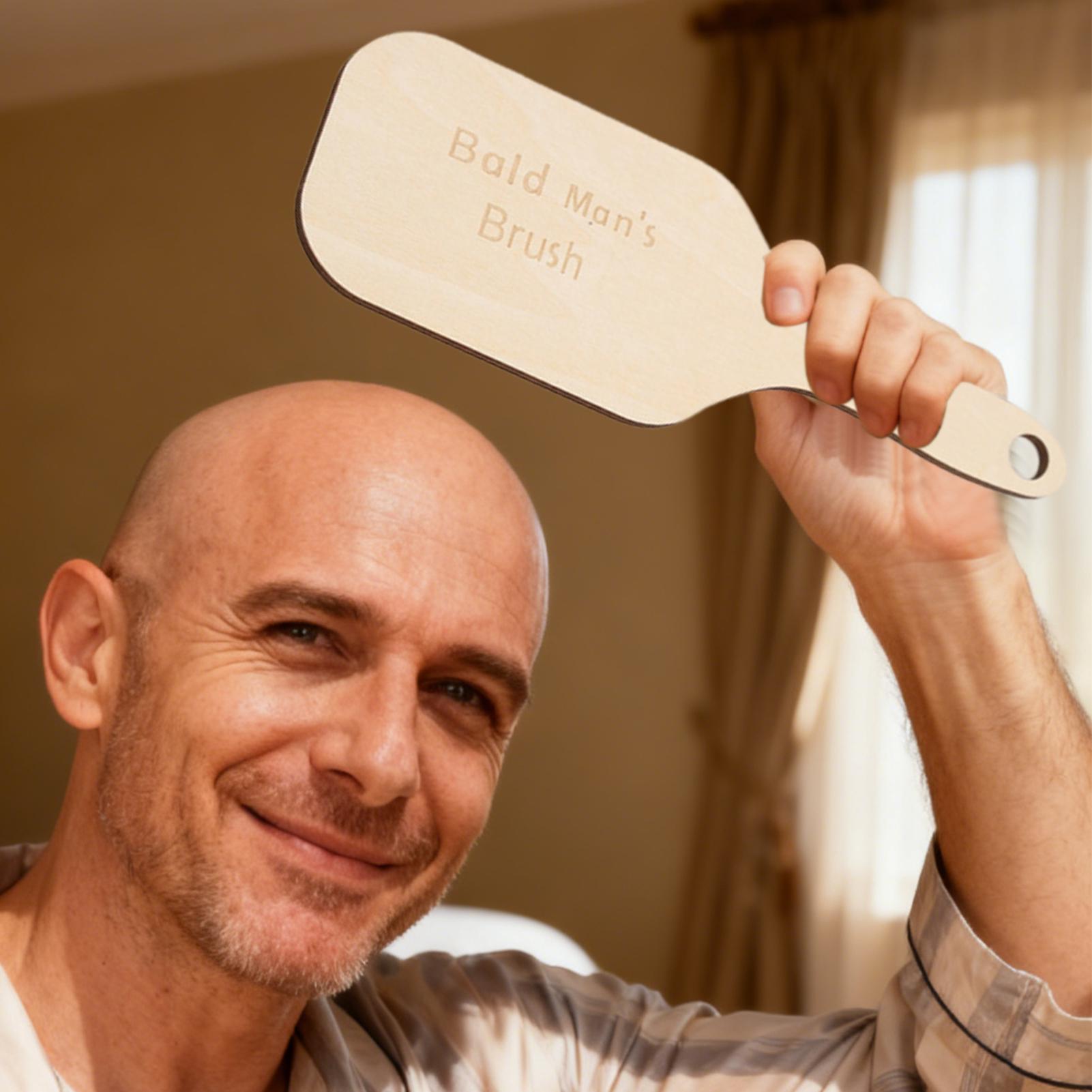 Funny Bald Man Grooming Tool N - Men'S Grooming Brush recension och pris