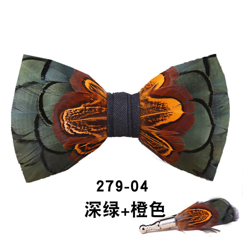Men Bow Tie Feather Bowtie  Br - Men'S Grooming Boxes recension och pris