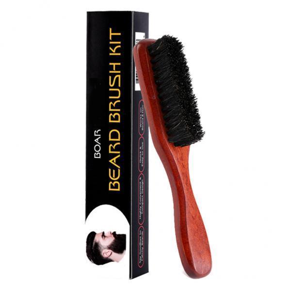 Beard Brush for Men Wooden Bri - Men'S Grooming Brush recension och pris