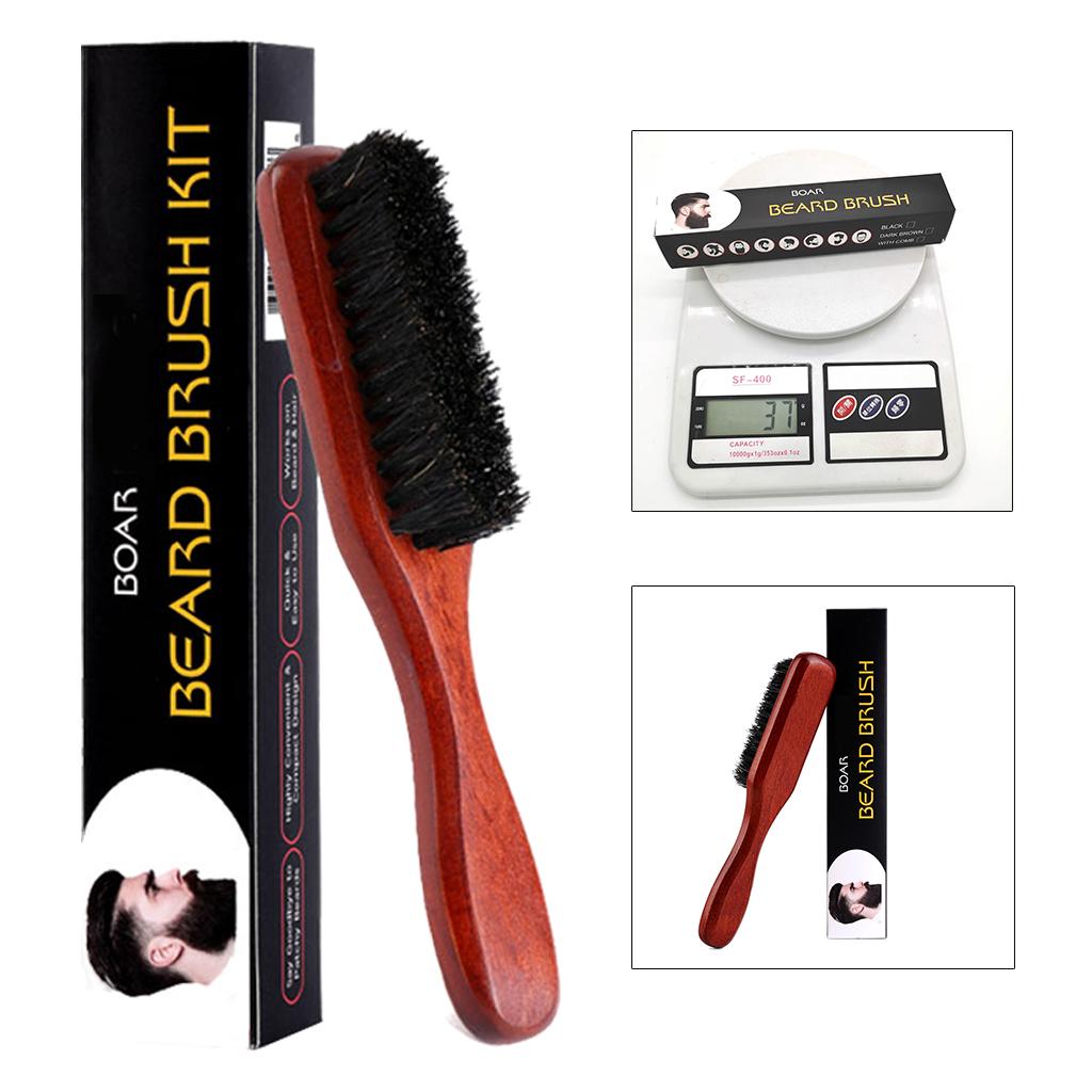 Beard Brush for Men Wooden Bri - Men'S Grooming Brush recension och pris