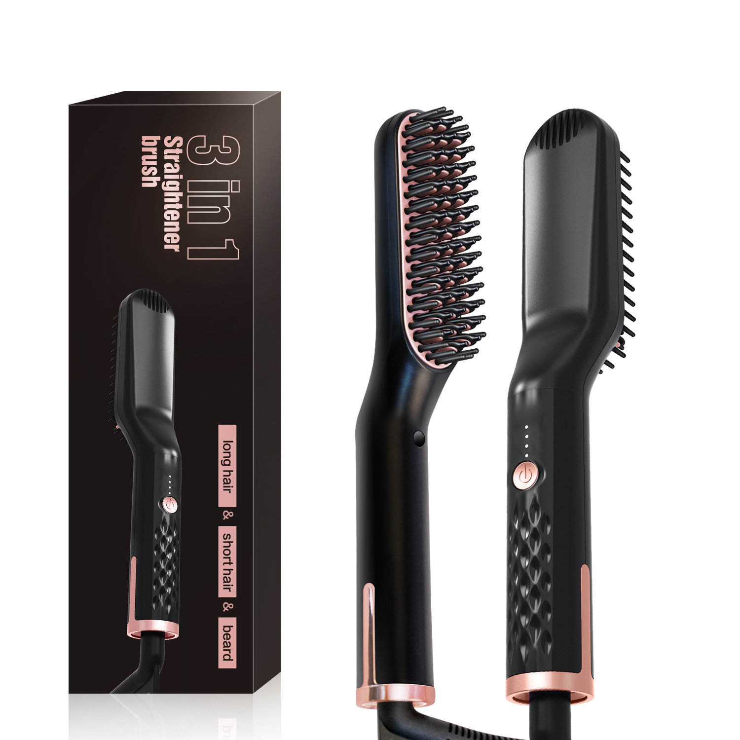 Multifunctional Hair Comb Brus - Men'S Grooming Brush recension och pris