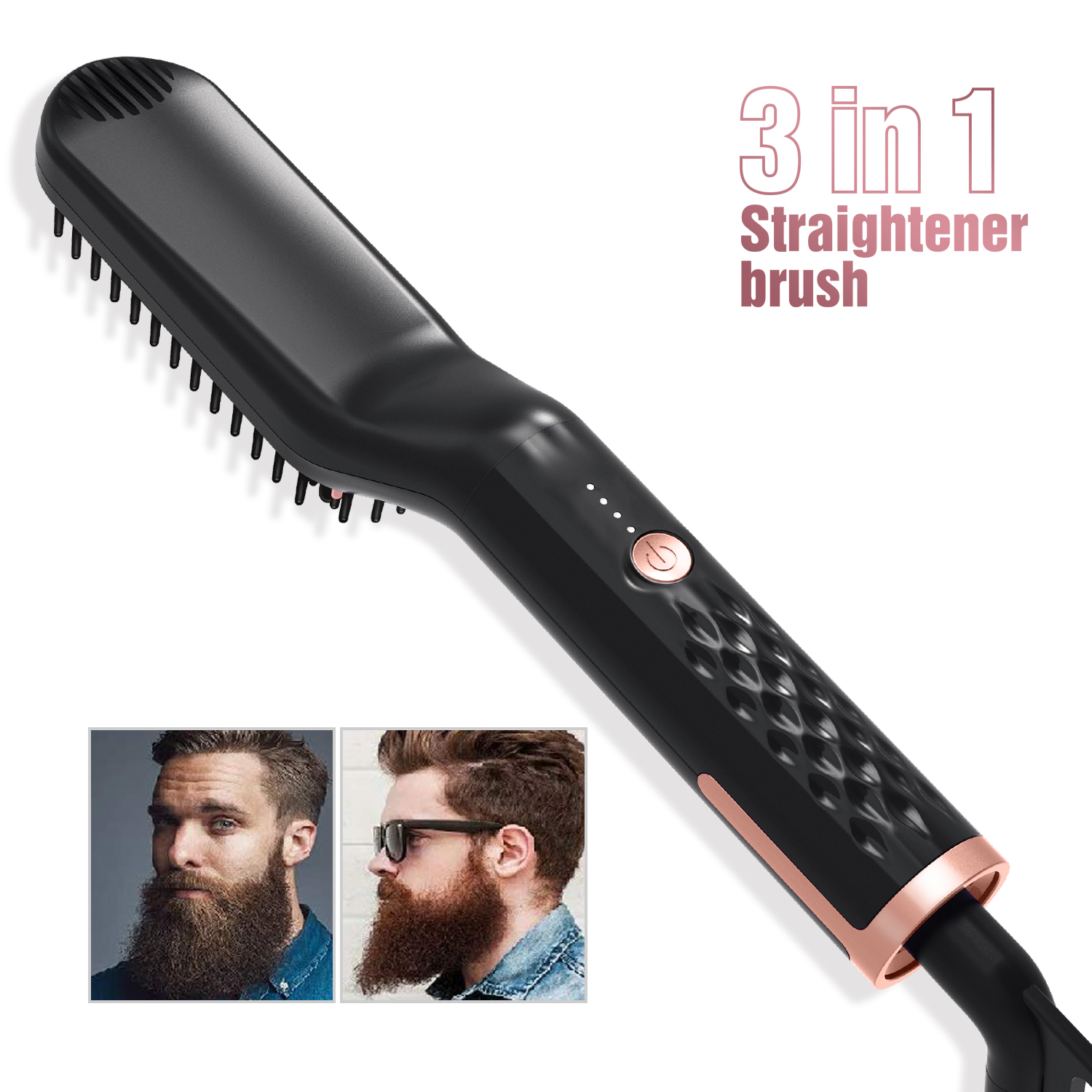 Multifunctional Hair Comb Brus - Men'S Grooming Brush recension och pris