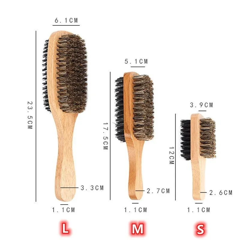 Beard Brush with Natural Woode - Men'S Grooming Brush recension och pris