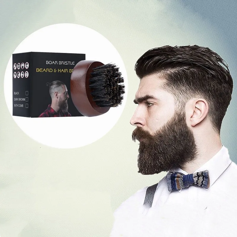 Beard Brush Man Boar Bristles  - Men'S Grooming Brush recension och pris