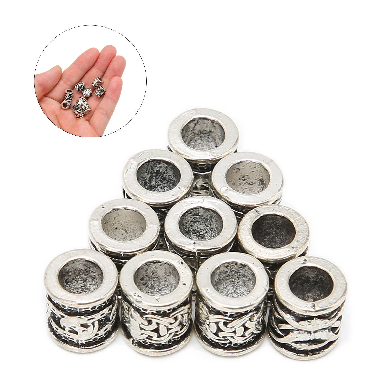 10PCS Viking Beard Beads Alloy - Aftershave Balm Mens recension och pris