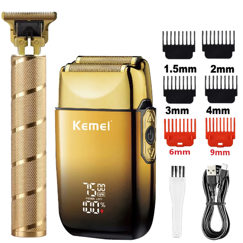 Kemei KM-TX10 T9 Hair Trimmer  - Men'S Grooming Razor Kit recension och pris