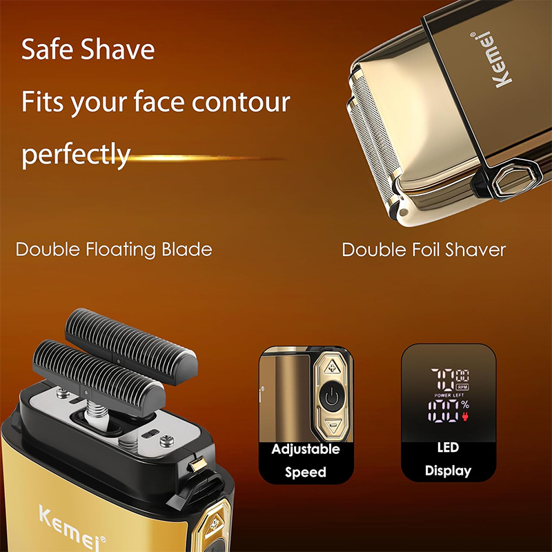 Kemei KM-TX10 T9 Hair Trimmer  - Men'S Grooming Razor Kit recension och pris