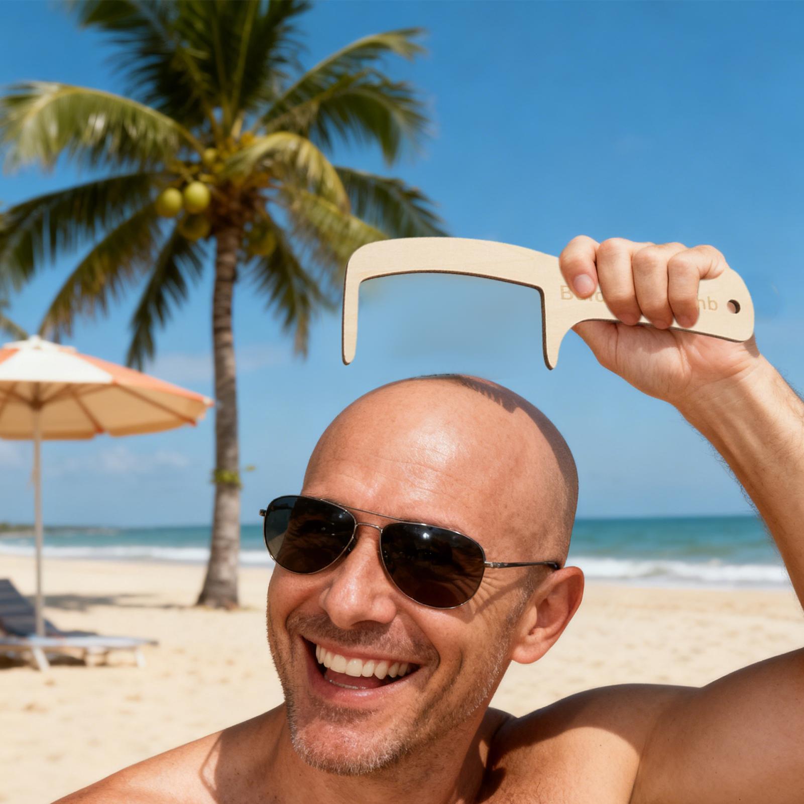 2pcs Funny Bald Man Grooming T - Men'S Grooming Brush recension och pris